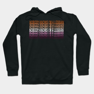 NOBODY KNOWS I'M A LESBIAN Hoodie